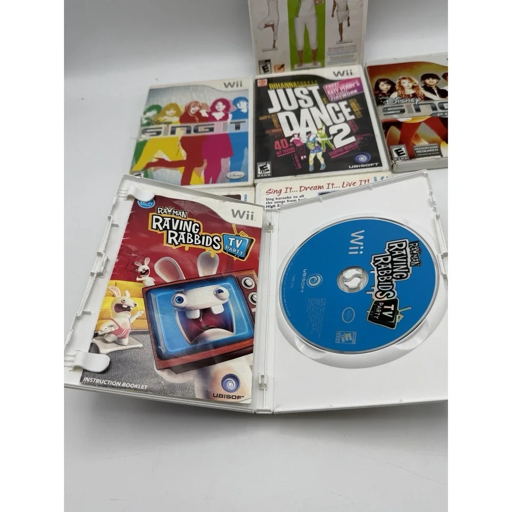 Nintendo Wii Game Lot of 7 Just Dance Wii Fit Plus Sing It Untested AS IS
